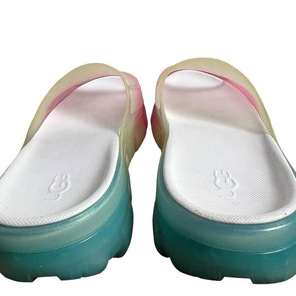 UGG JELLA CLEAR WATERCOLORS SLIDE - WOMEN'S SIZE 10 - (1139750) - RAINBOW - Picture 9 of 10